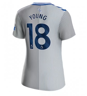 Everton Ashley Young #18 Tredje trøje Dame 2023-24 Kort ærmer